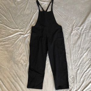 Black Capri Overalls